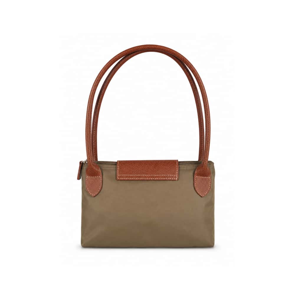 Bolso de nailon soil plegable con detalles camel y asas extraíbles Isabella - Miniatura 2