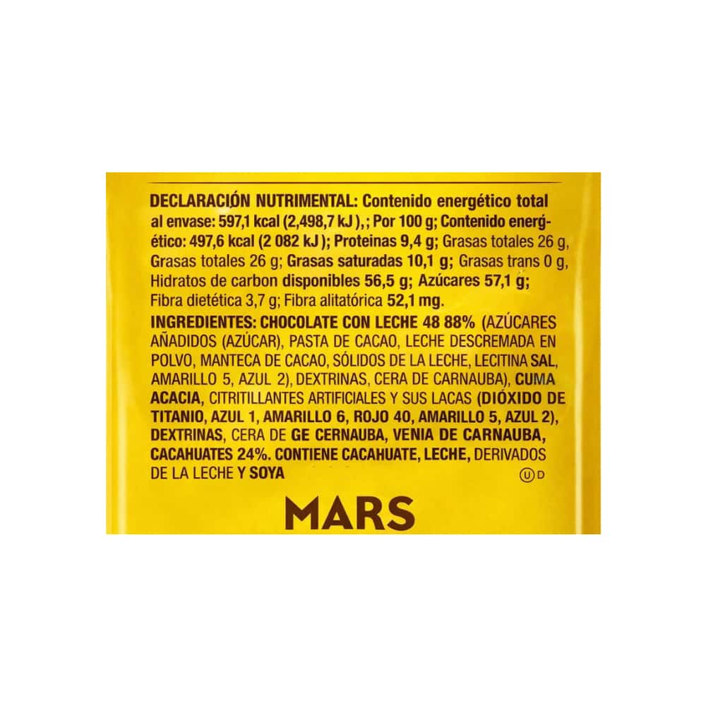 Chocolates con leche confitados con cacahuates M&M's (120 g / 4.23 oz) - Miniatura 4