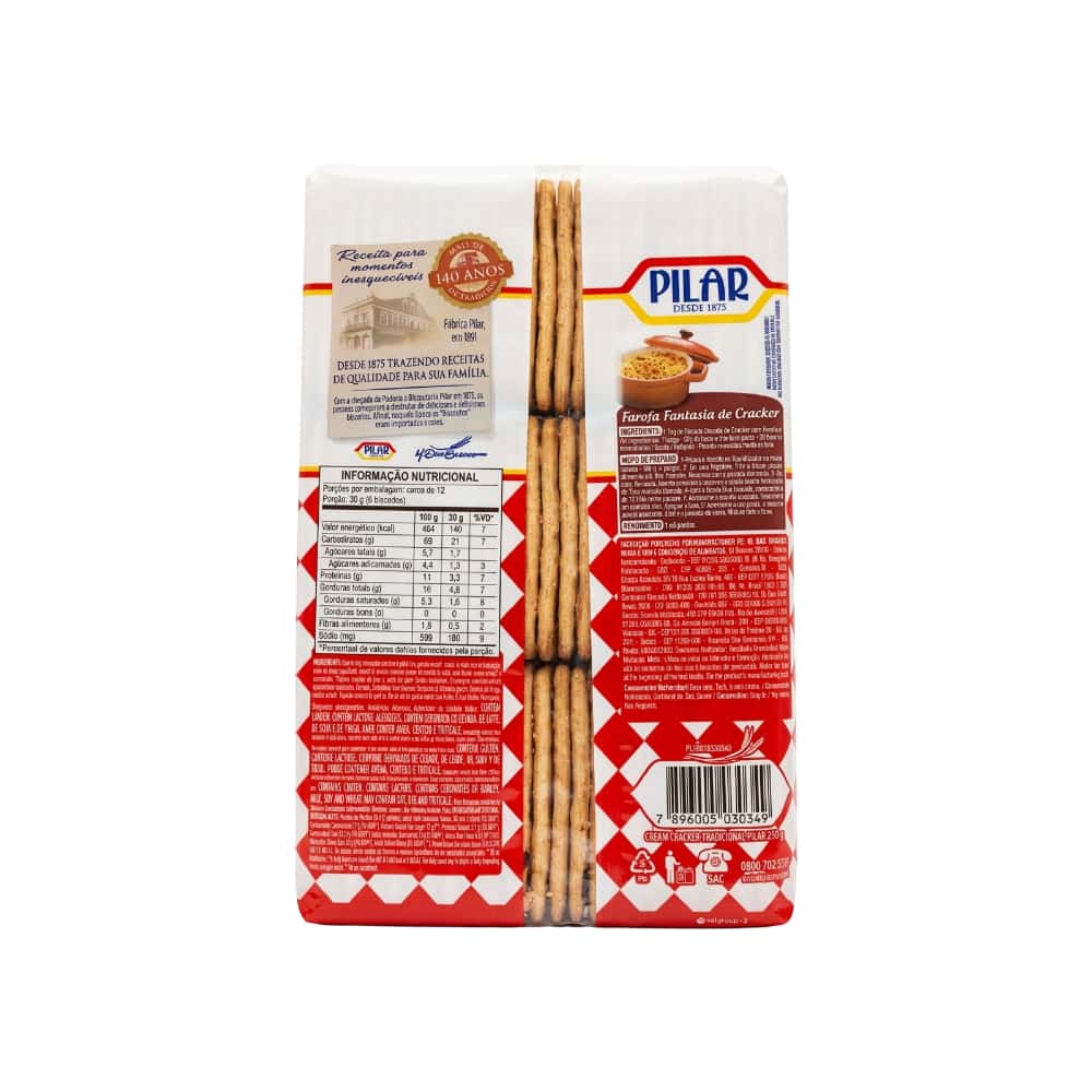 Galletas saladas cream cracker tradicional Pilar (350 g / 12.3 oz) - Miniatura 2