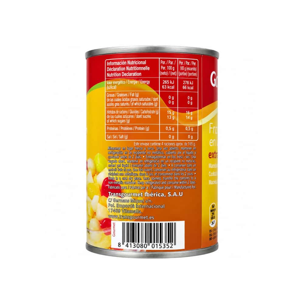 Frutas variadas en almíbar Gourmet (420 g / 14.8 oz) - Miniatura 3