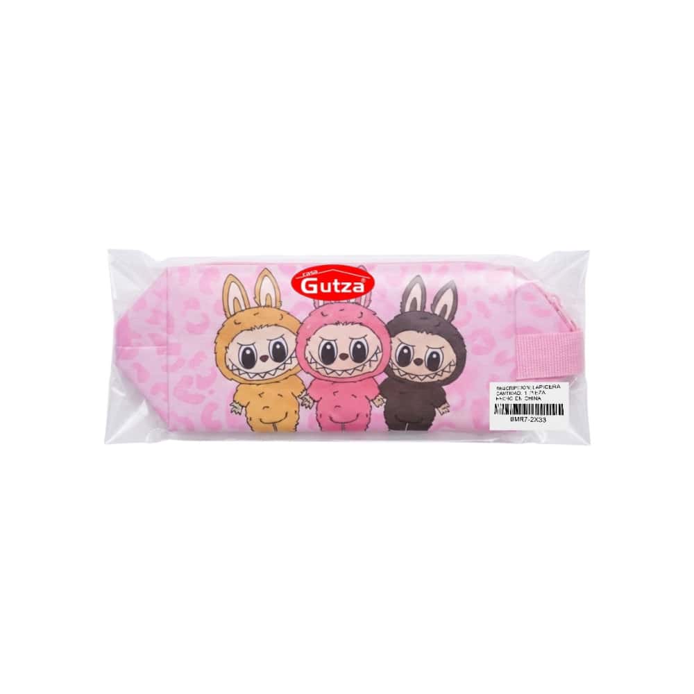 Lapicera o cartuchera rectangular con diseño de 3 Labubu Gutza - Miniatura 3