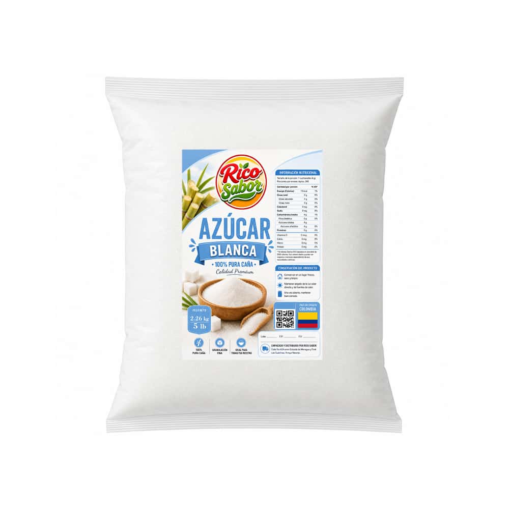 Azúcar blanca Rico Sabor (2.26 kg / 5 lb) - Miniatura 1