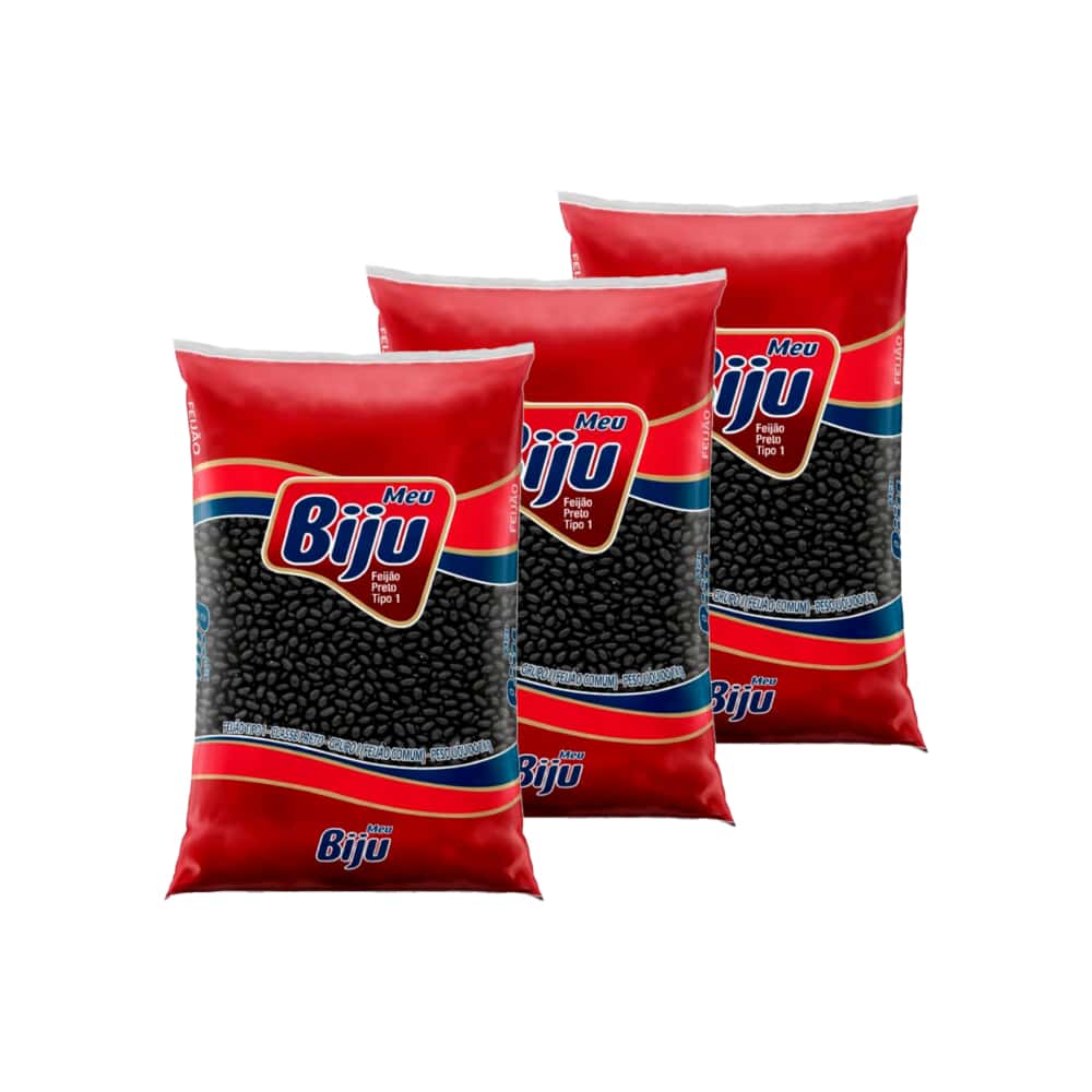 Frijoles negros MEU BIJU (3 x 1 kg / 2.2 lb) - Miniatura 1