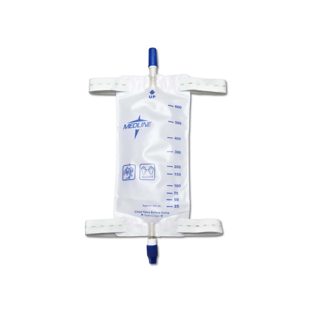 Bolsa colectora de orina con tela en la parte posterior para la pierna 900 ml / 32 oz Medline - Miniatura 6