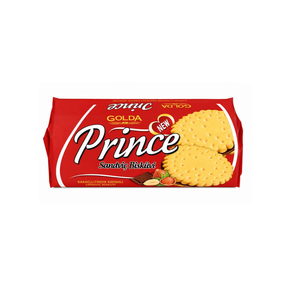 Galleta sándwich rellena con crema de cacao y avellanas Golda Prince (2 X 160 g / 5.64 oz) - Miniatura 2