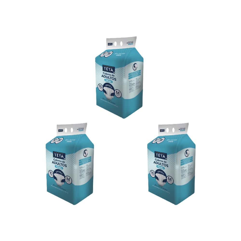 Pañales desechables para adultos talla M YEYA (3 x 10 U) - Miniatura 1