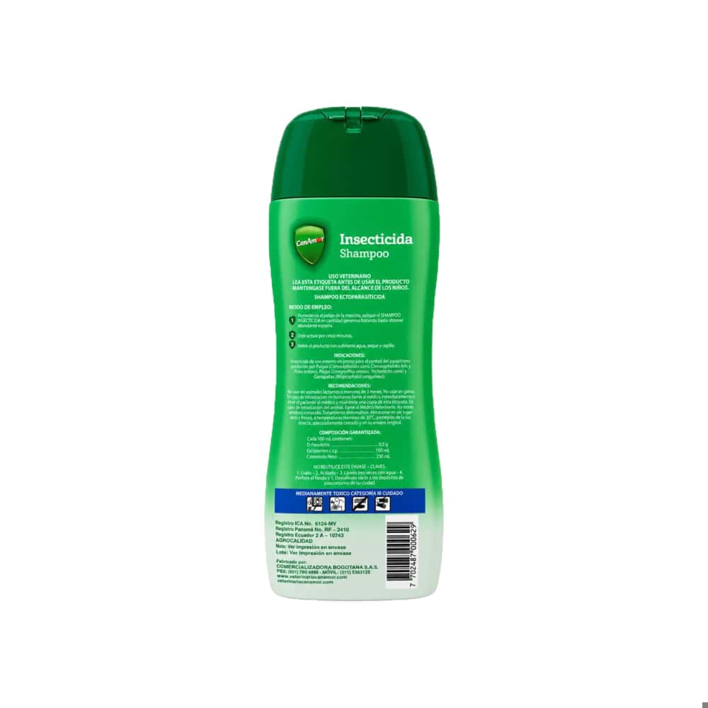 Shampoo Insecticida para perros de todas las razas CanAmor (230 ml / 7.77 oz) - Miniatura 3