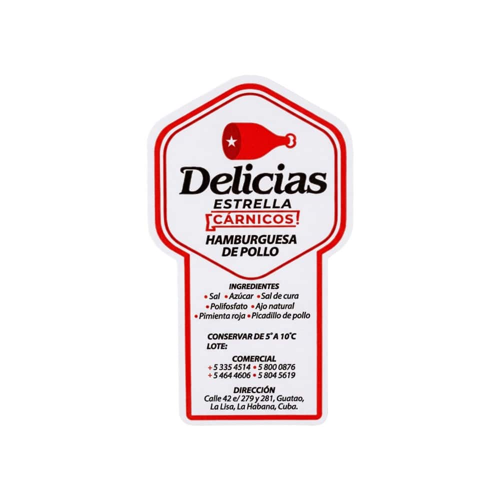 Hamburguesa de pollo Delicias Estrella (200 g / 7.05 oz) - Miniatura 2