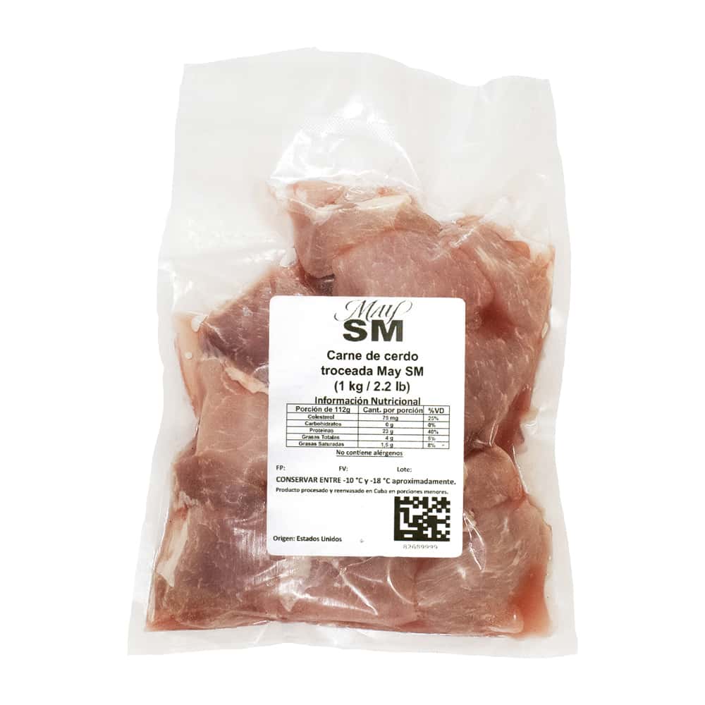 Carne de cerdo troceada May SM (1 kg / 2.2 lb) - Miniatura 2