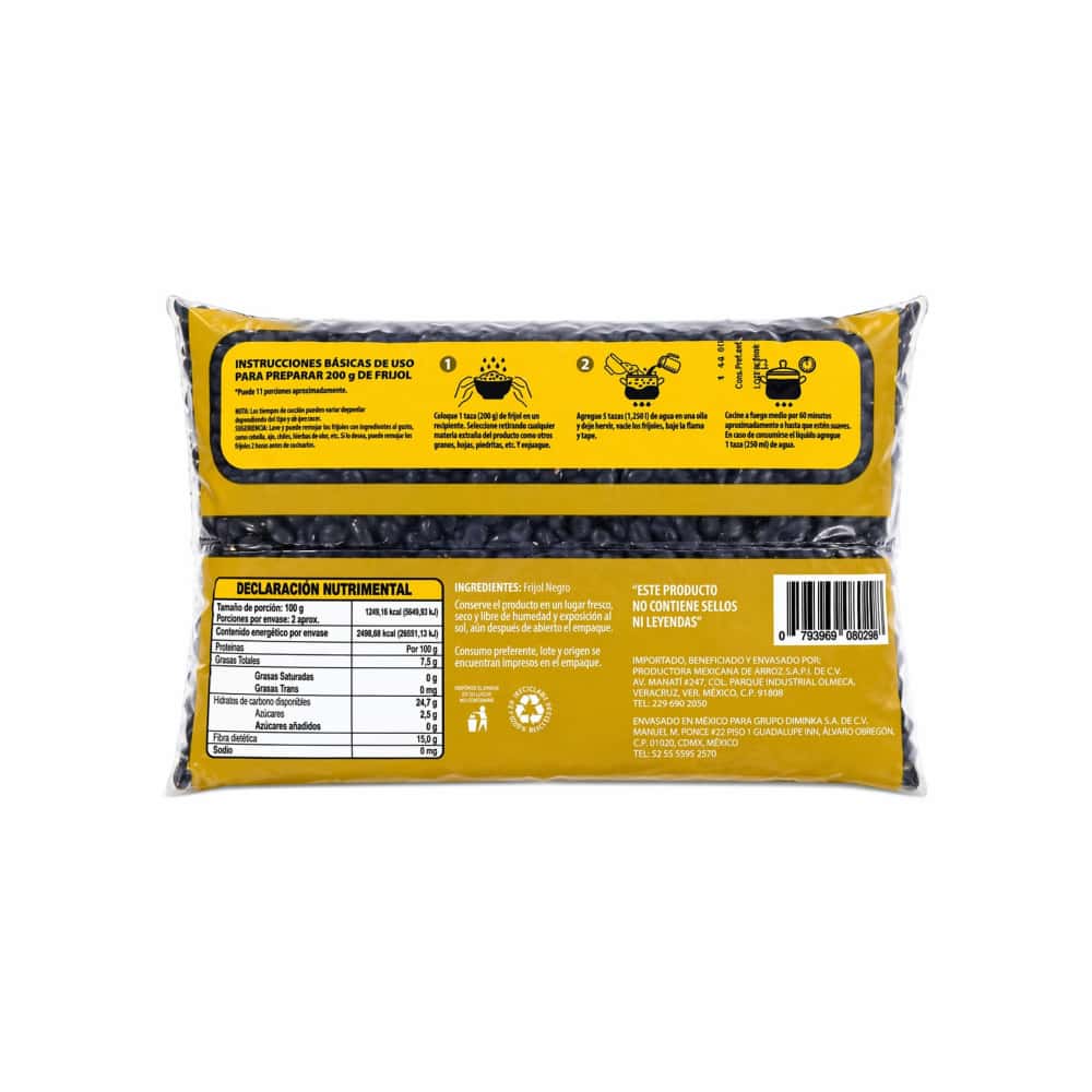 Frijol negro KDM Gold (900 g / 1.98 lb) - Miniatura 2