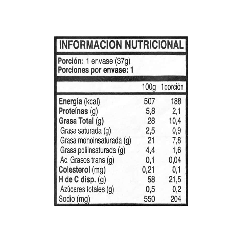 Papas fritas sabor crema cebolla Kryzpo (37 g / 1.3 oz) - Miniatura 14