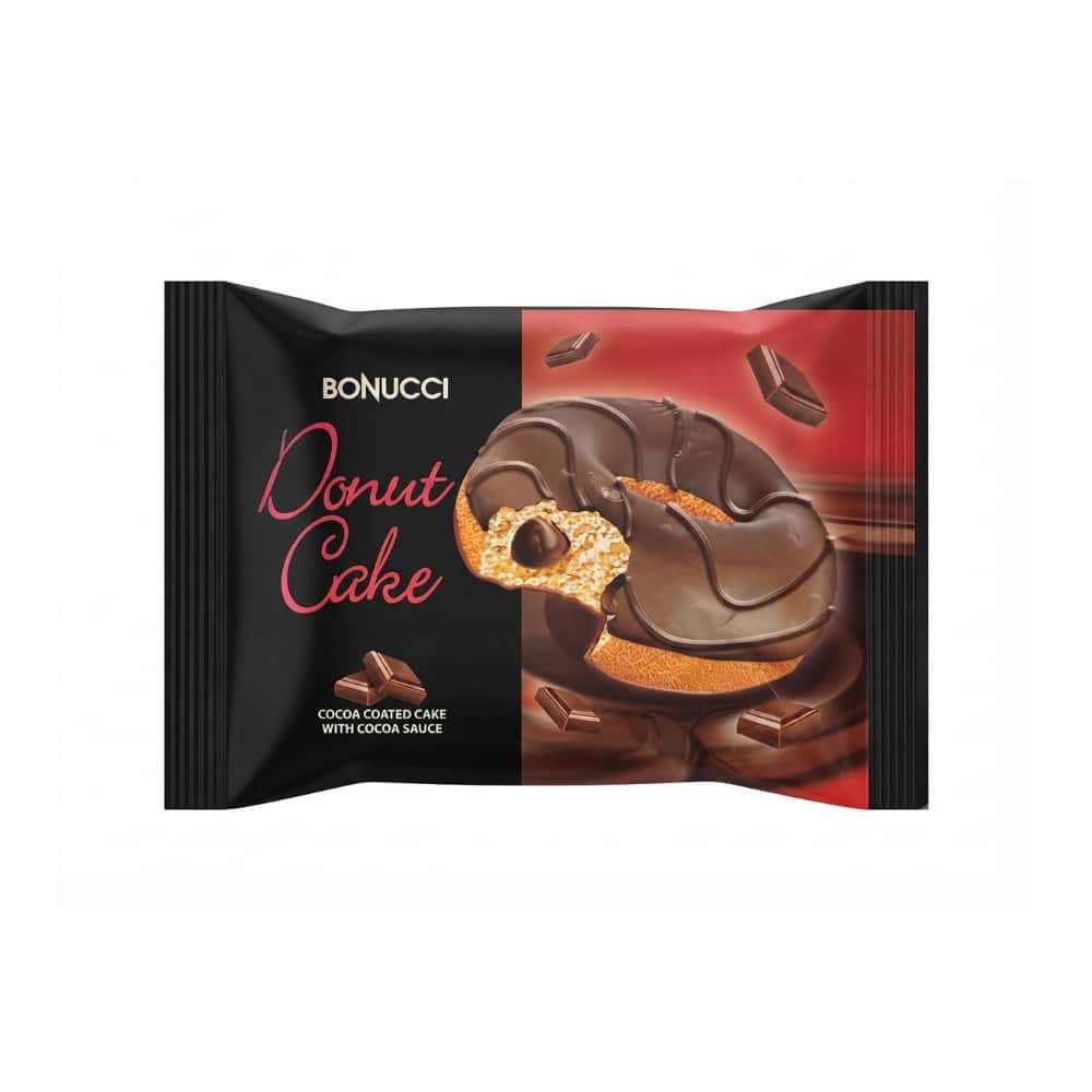 Dona rellena y cubierta de crema de cacao Bonucci (40 g / 1.41 oz) - Miniatura 1