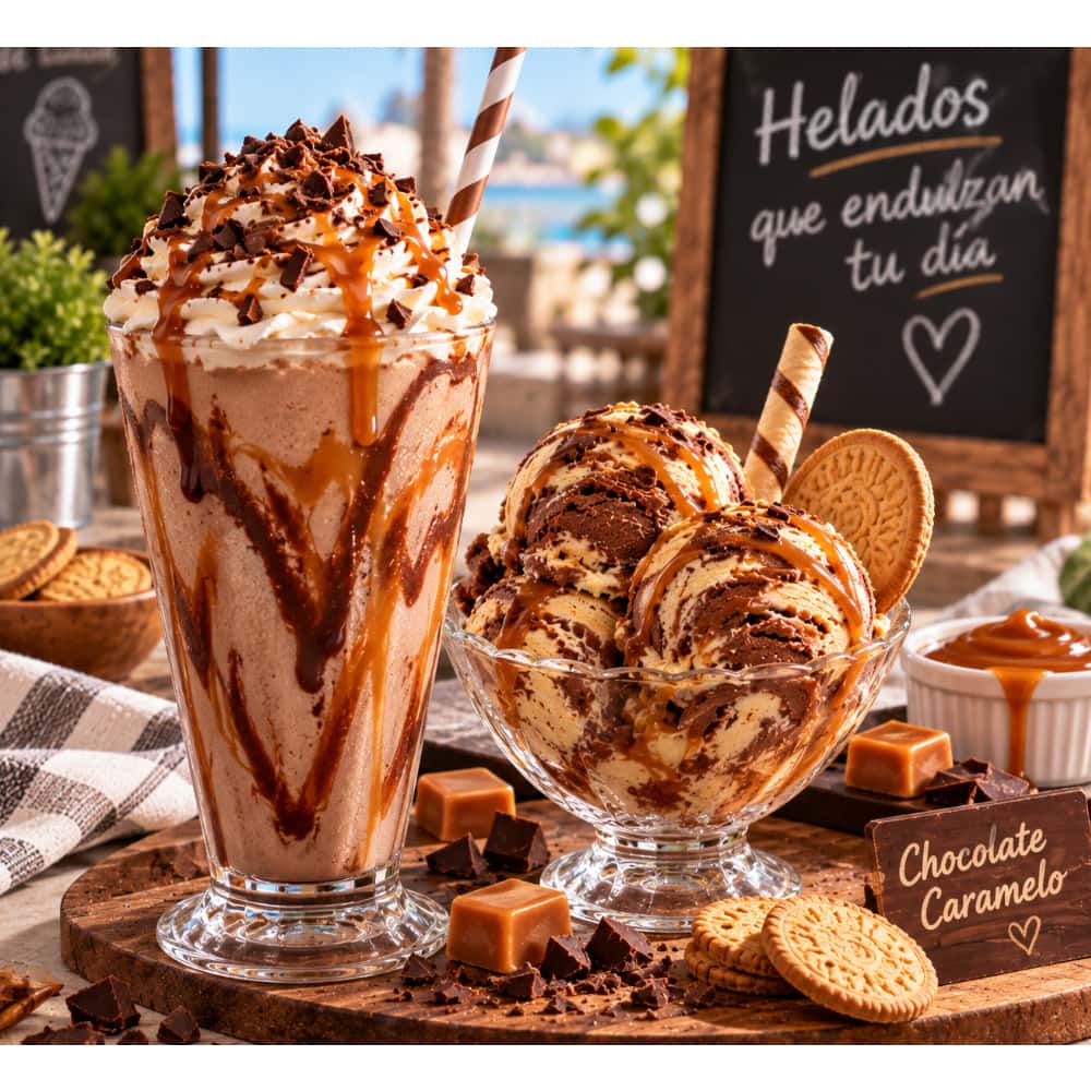 Helado doble crema sabor chocolate y caramelo Alask (4 L) - Miniatura 3