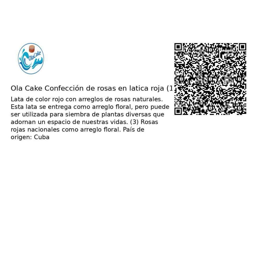 Confección de rosas en latica roja Ola Cake - Miniatura 5