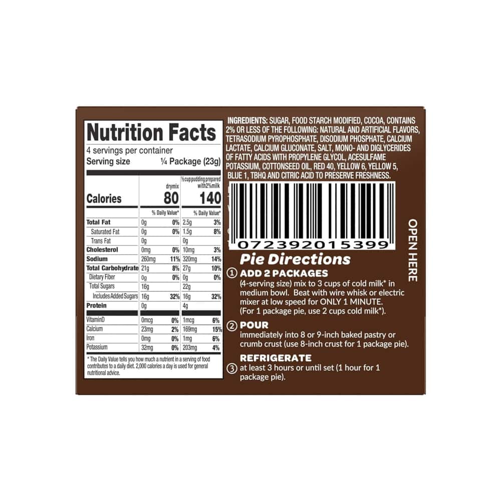 Mezcla instantánea de pudín de chocolate MilkyWay (92 g / 3.25 oz) - Miniatura 3