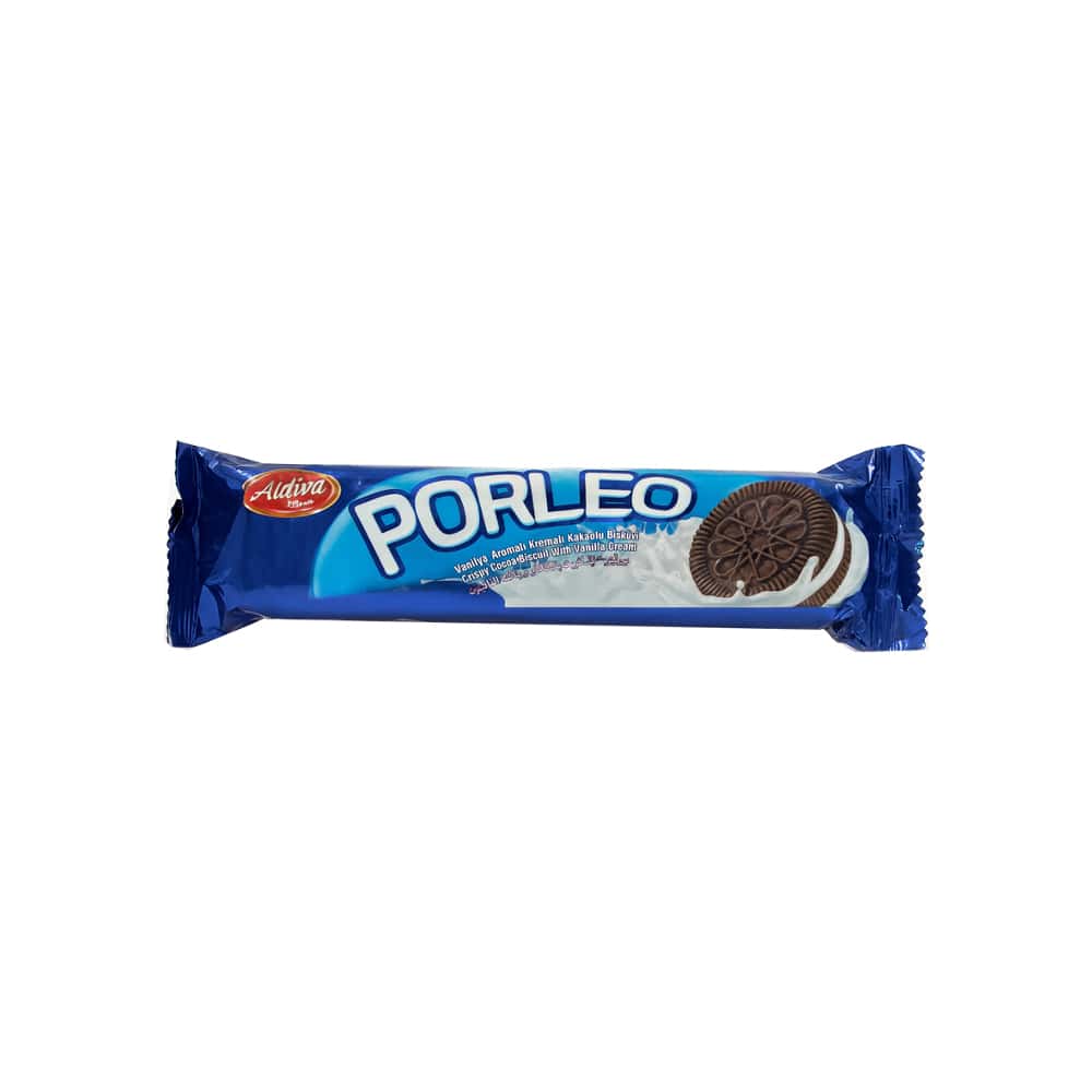 Galleta crujiente de cacao con crema de vainilla Porleo Aldiva (55 g / 1.94 oz) - Miniatura 1