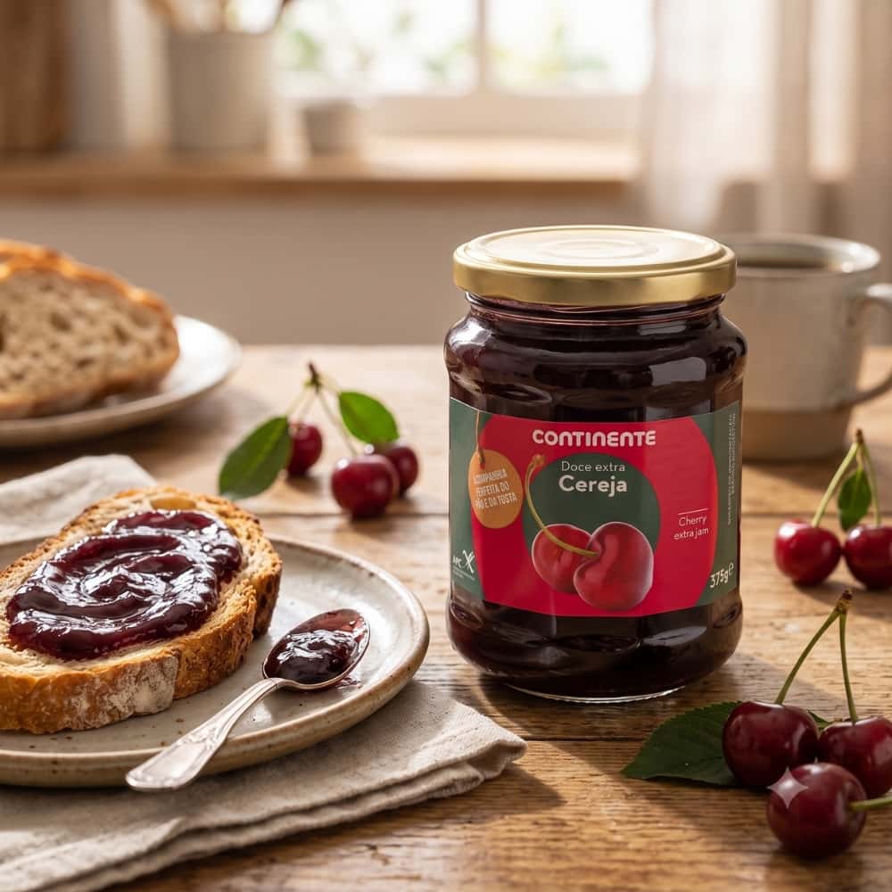 Mermelada extra de cereza Continente (375 g / 13.23 oz) - Miniatura 4