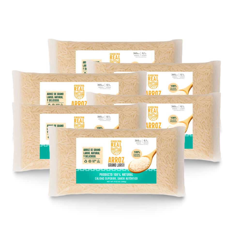 Arroz de grano largo Cosecha Real (6 x 500 g / 1.1 lb) - Miniatura 1