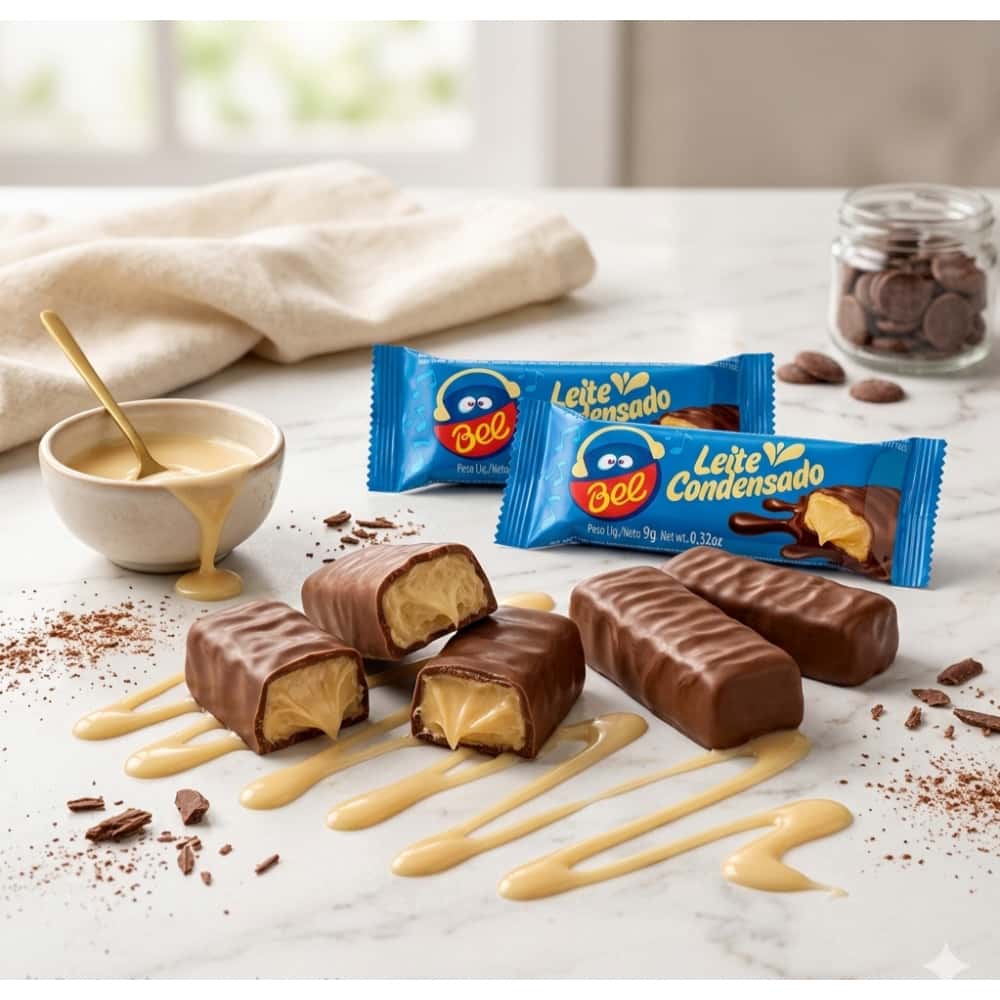 Bombón de chocolate relleno de crema de leche condensada Bel (9 g / 0.32 oz) - Miniatura 4