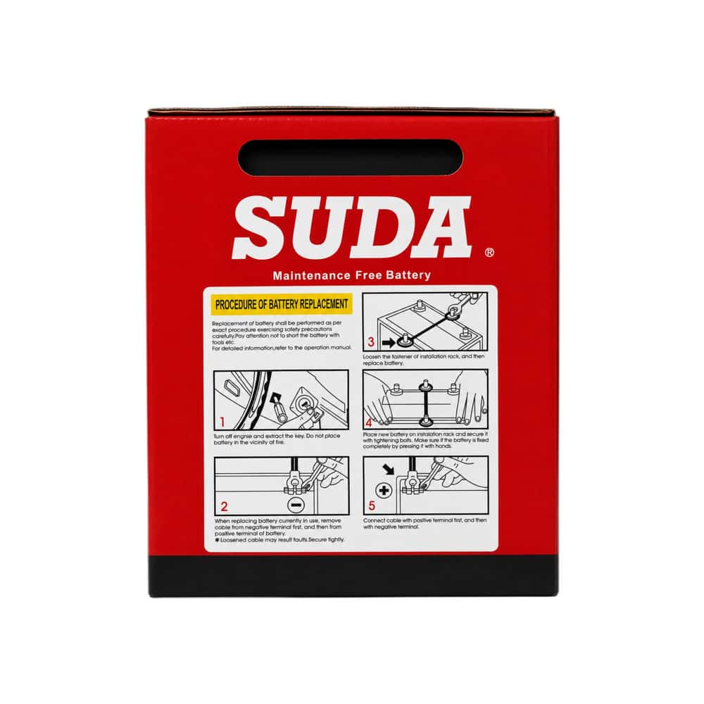Batería automotriz 12V 85AH libre de mantenimiento Suda - Miniatura 4