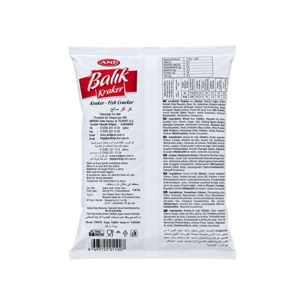 Galletas saladas en forma de pescado ANI (120 g / 4.23 oz) - Miniatura 2