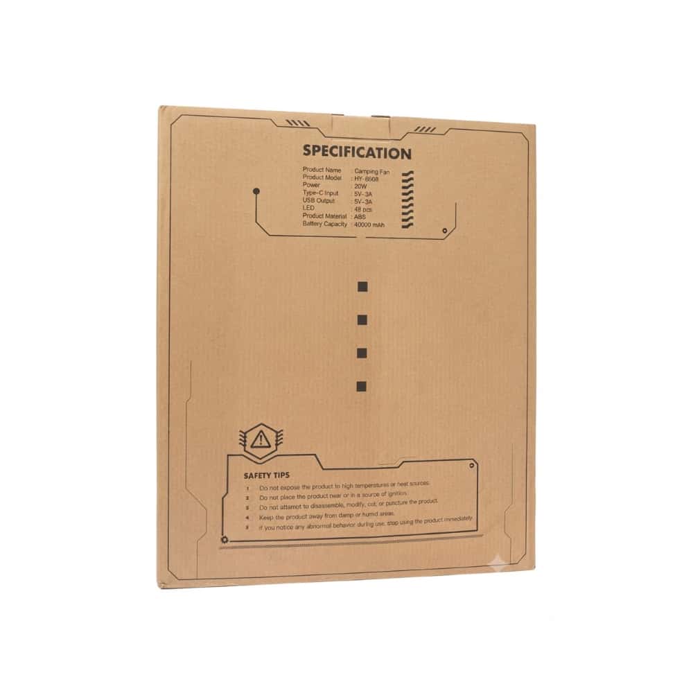 Ventilador portátil recargable 40 000 mAh ColdSky HY-8608 - Miniatura 4