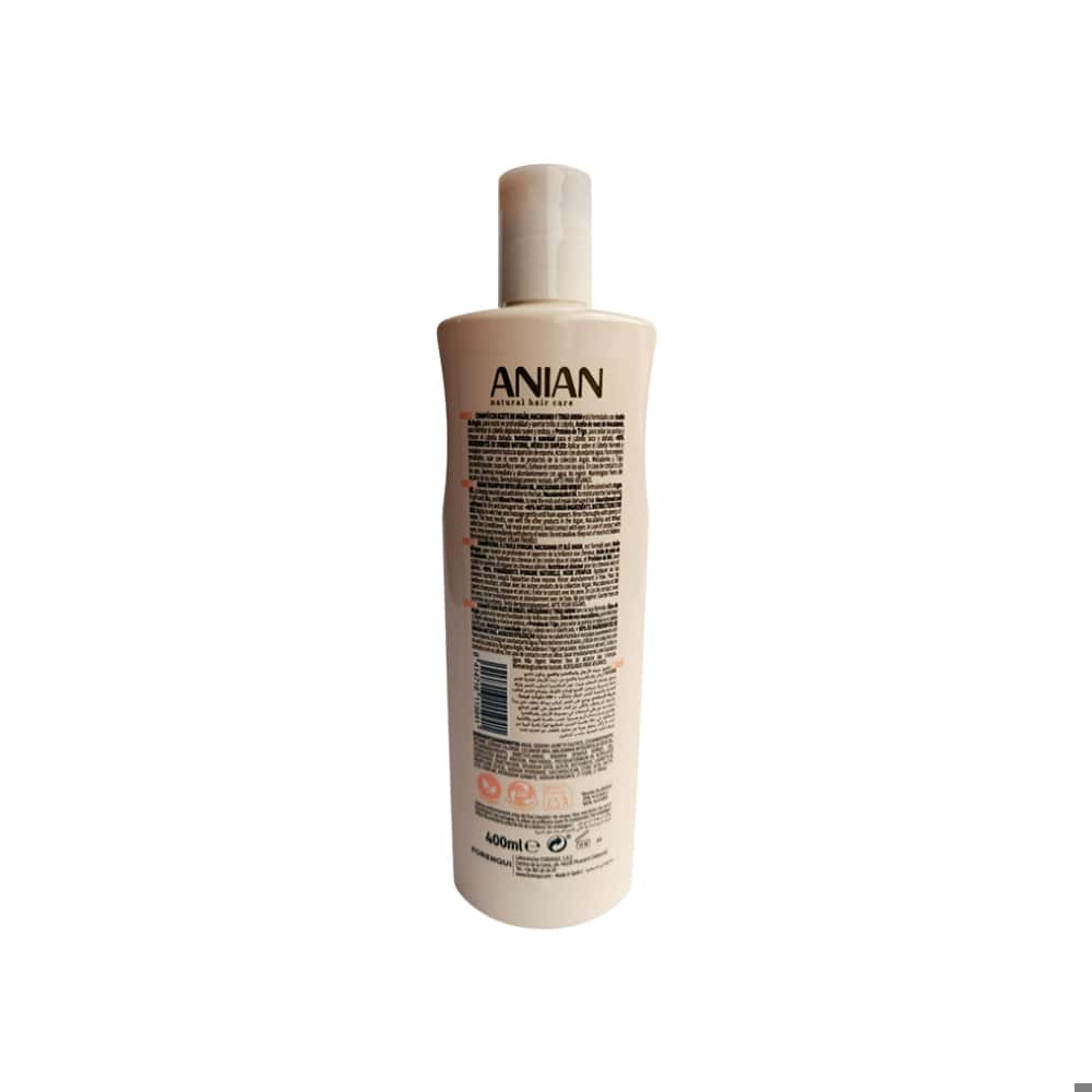 Champú con argán, macadamia y trigo Nnutrición y suavidad Anian (400 ml) - Miniatura 2