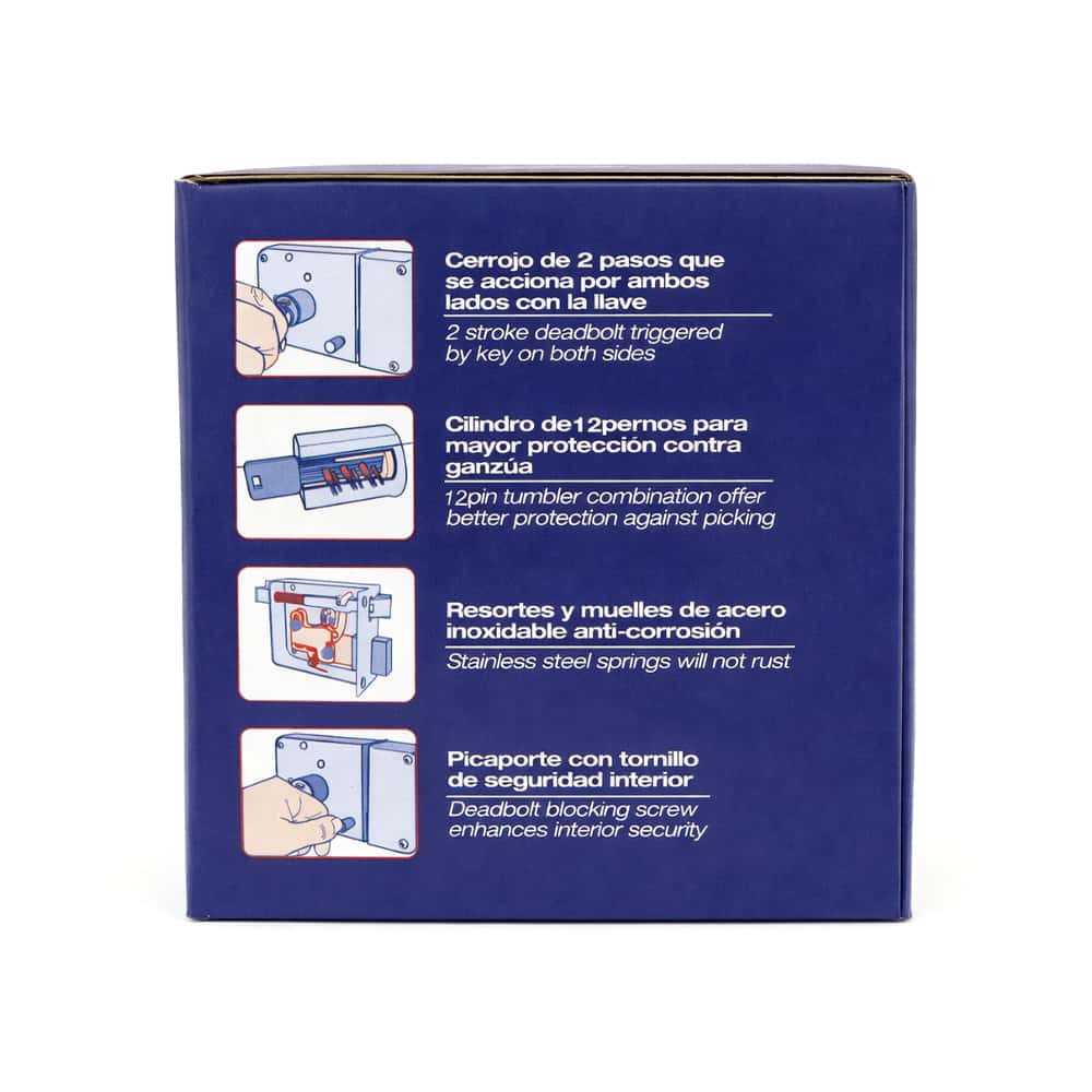 Cerradura de sobreponer función instala fácil 22CS Lock - Miniatura 3