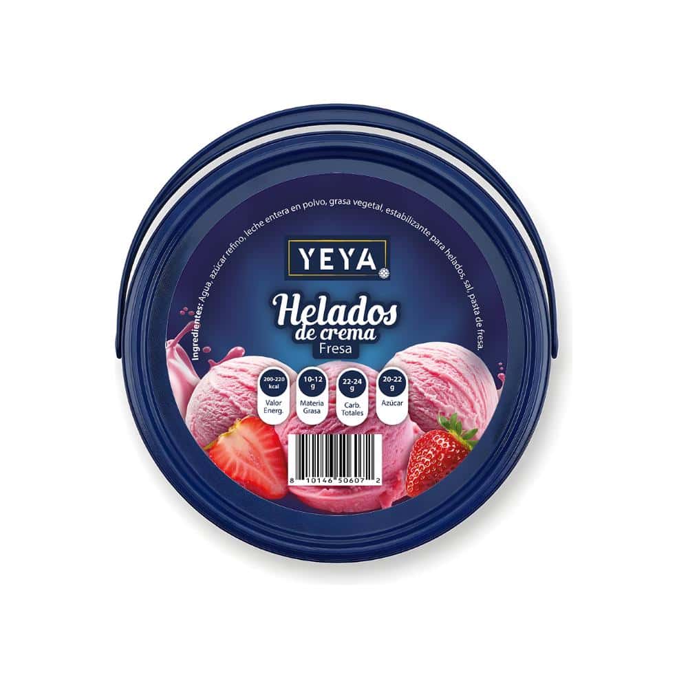 Helado de crema sabor a fresa YEYA (4 L) - Miniatura 3