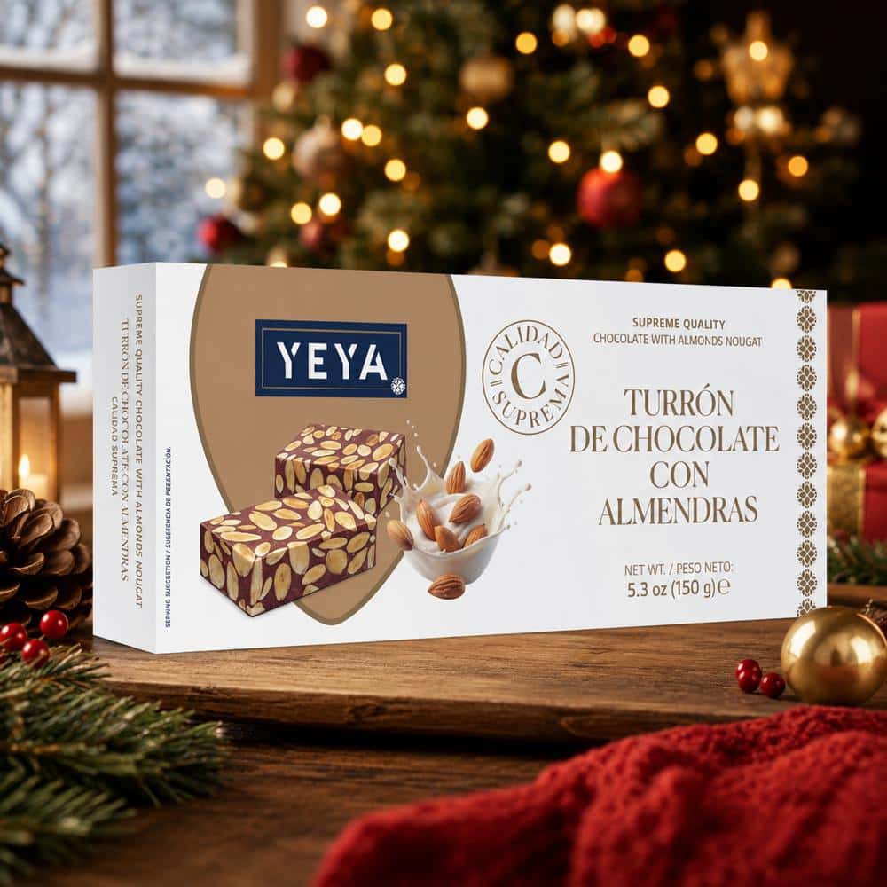 Turrón de chocolate con almendras Calidad suprema YEYA (150 g / 5.3 oz) - Miniatura 3