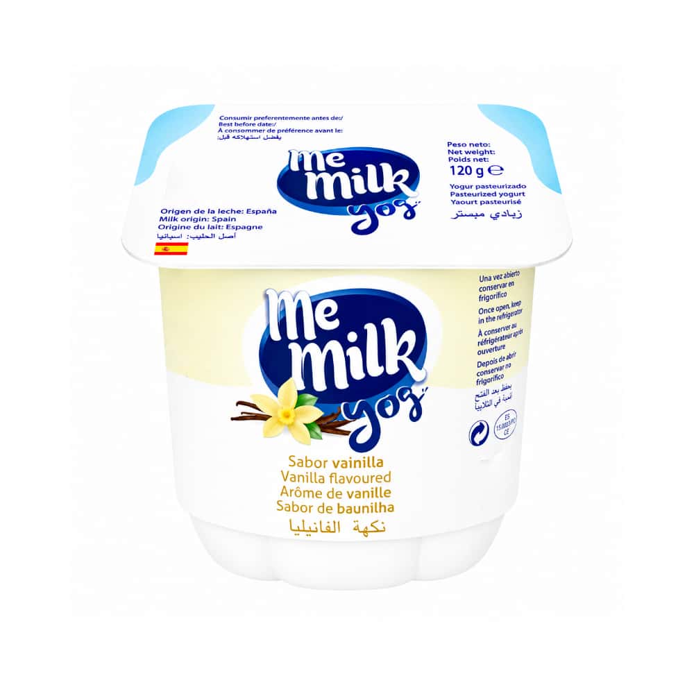 Yogur pasteurizado con sabor a vainilla Me Milk (120 g / 4.23 oz) - Miniatura 1
