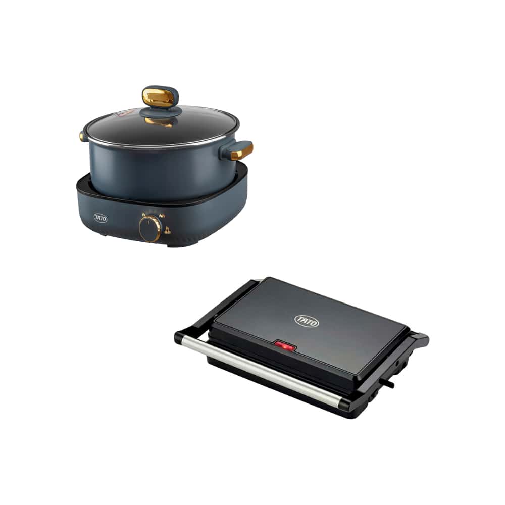 Olla eléctrica multiuso 4 L TATO TMC4L + Parrilla asador antiadherente de color negro TATO H803 - Miniatura 1