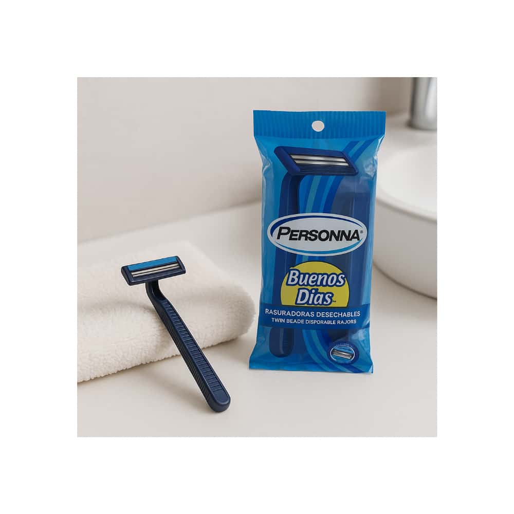 Máquina de afeitar desechable de hoja doble Personna Buenos Días (10 U) - Miniatura 7