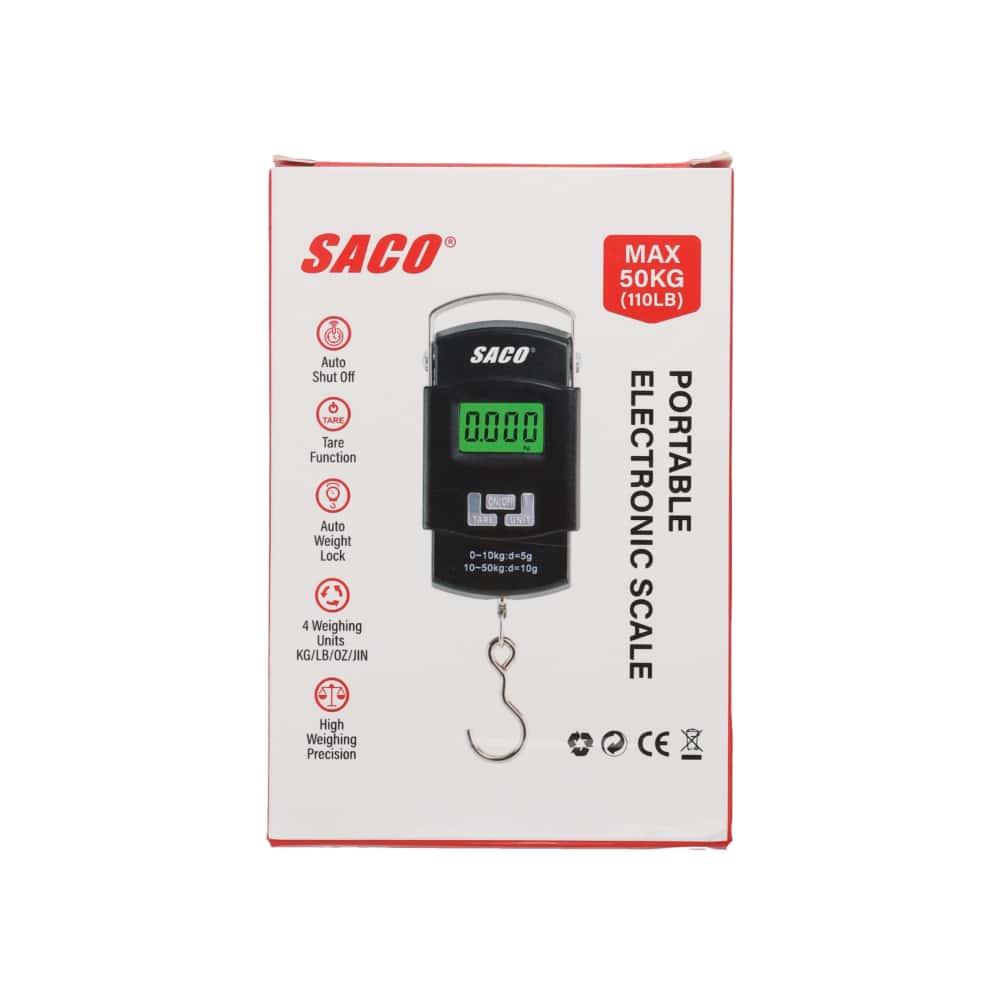 Balanza - pesa - electrónica portátil Saco FR-33887 - Miniatura 2