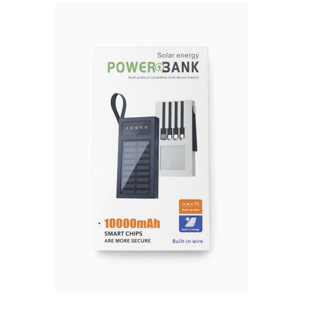 Cargador portátil con linterna LED y panel solar de 10000 mAh Linkmax - Miniatura 3