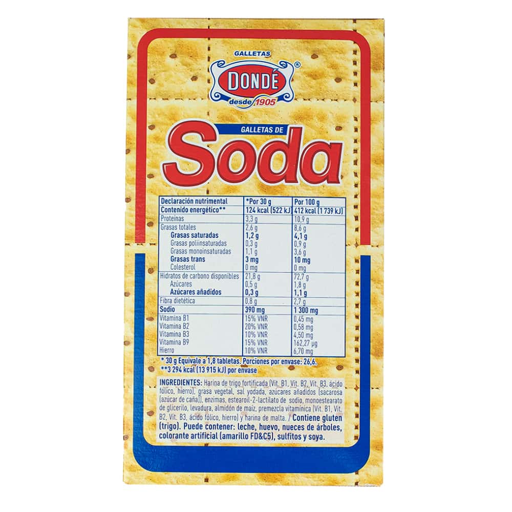 Galletas de soda Dondé (2 X 800 g / 1.76 lb) - Miniatura 3