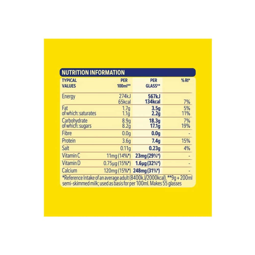 Alimento en polvo para preparar bebida fortificada sabor vainilla Nesquik Nestlé (357 g / 12.59 oz) - Miniatura 4