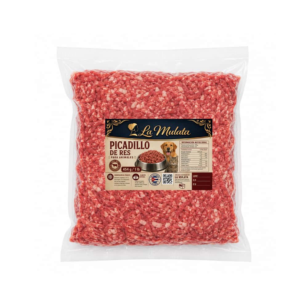 Picadillo de res para animales La Mulata (454 g / 1 lb) - Miniatura 1