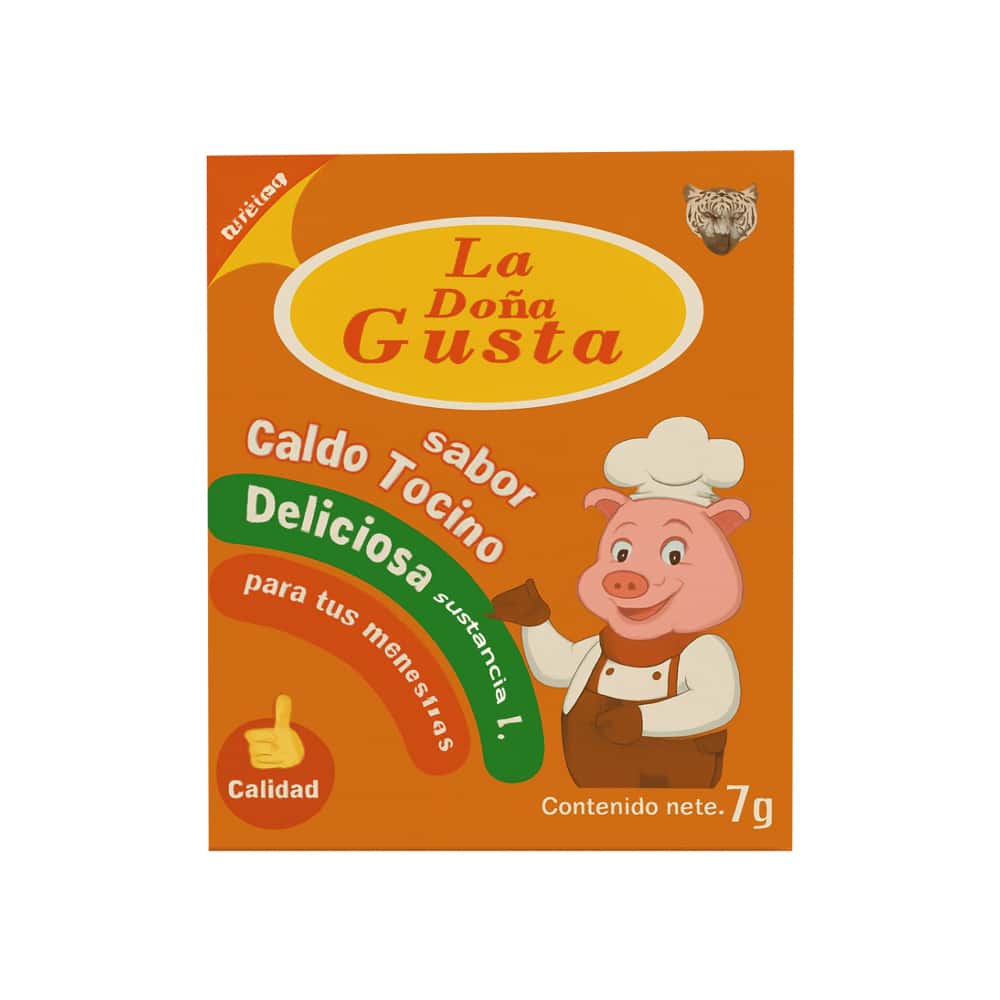 Caldo sabor tocino La Doña Gusta (7 g) - Miniatura 1