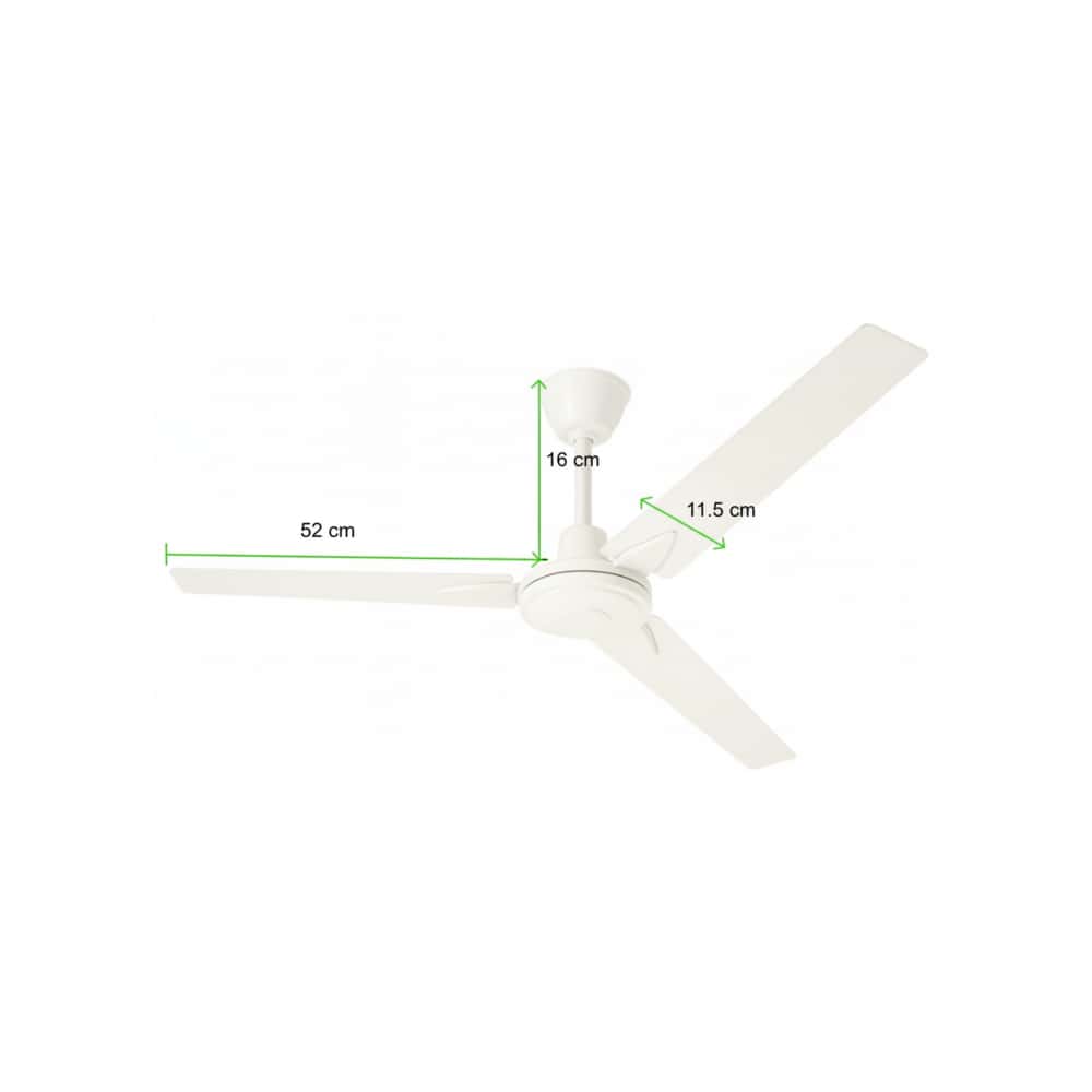 Ventilador de techo de 48" blanco Desmatt SCF-42 - Miniatura 4