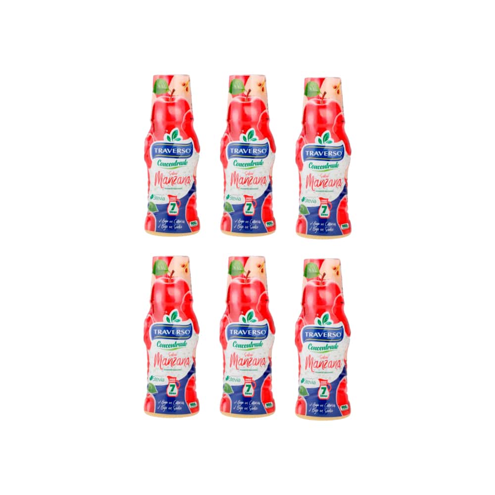 Jugo concentrado sabor manzana Traverso (6 x 900 ml) - Miniatura 1