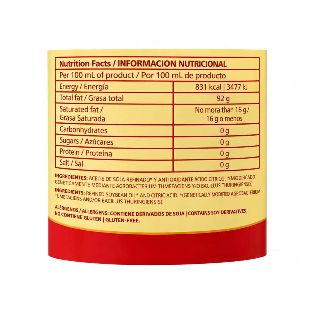 Aceite vegetal de soya Yin (900 ml) - Miniatura 3