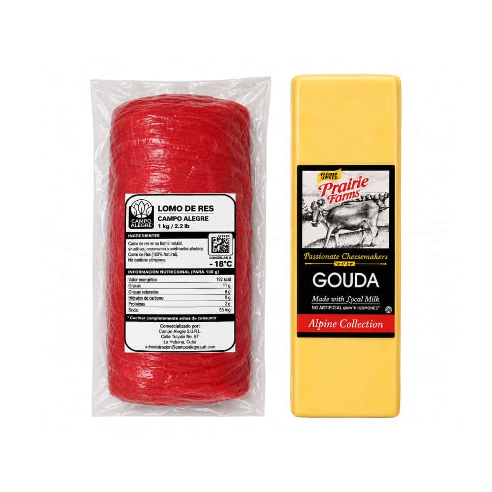 Lomo de res Campo Alegre (1 kg / 2.2 lb)+Queso Gouda Prairie Farms (2.9 kg / 6.39 lb) - Miniatura 1