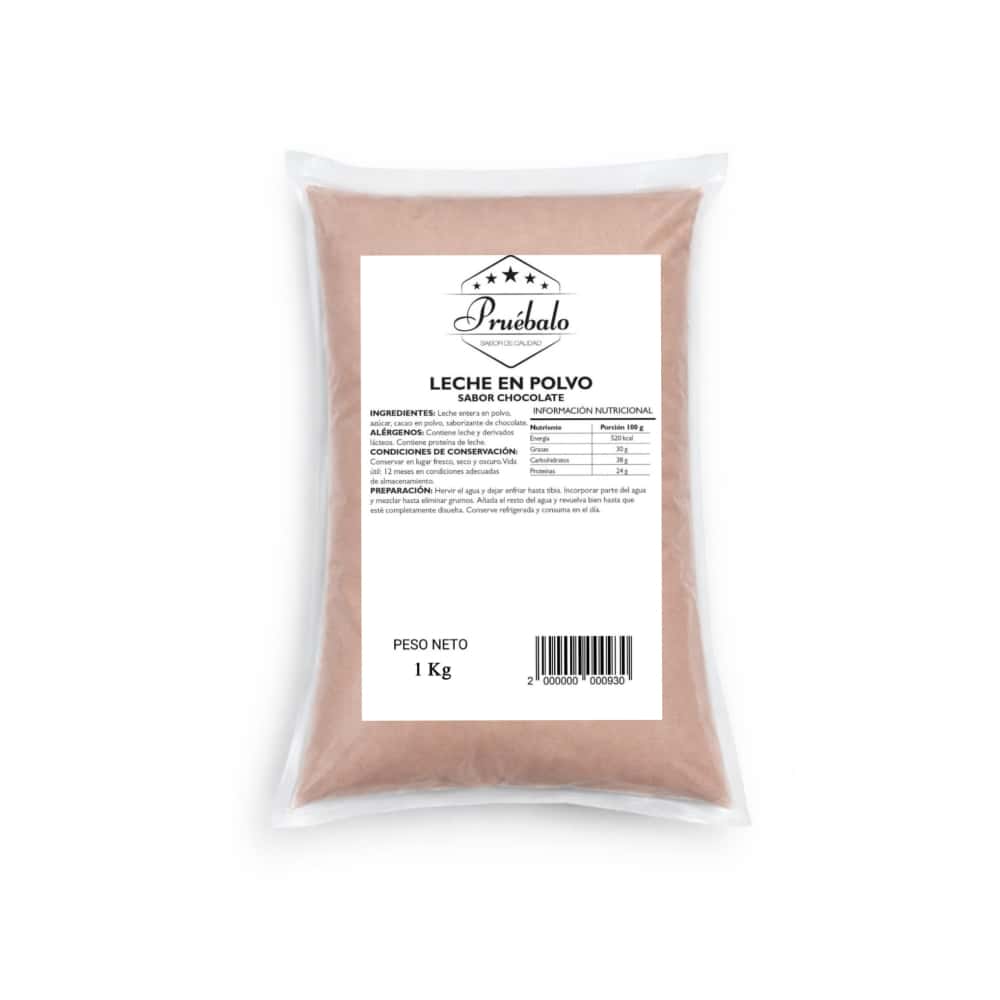 Leche en polvo sabor chocolate Pruébalo (1 kg / 2.2 lb) - Miniatura 1
