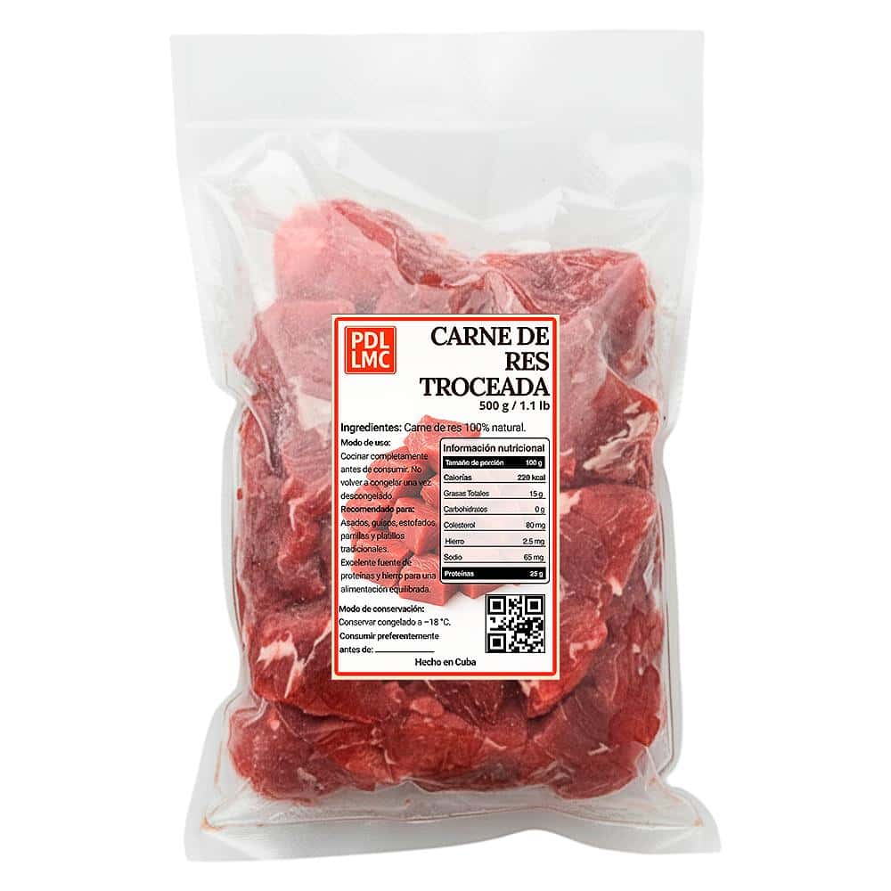 Carne de res troceada PDL LMC (500 g / 1.10 lb) - Miniatura 2