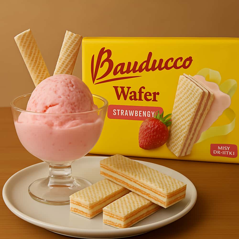 Sorbetos rellenos con crema sabor a fresa Bauducco (142 g / 5 oz) - Miniatura 2