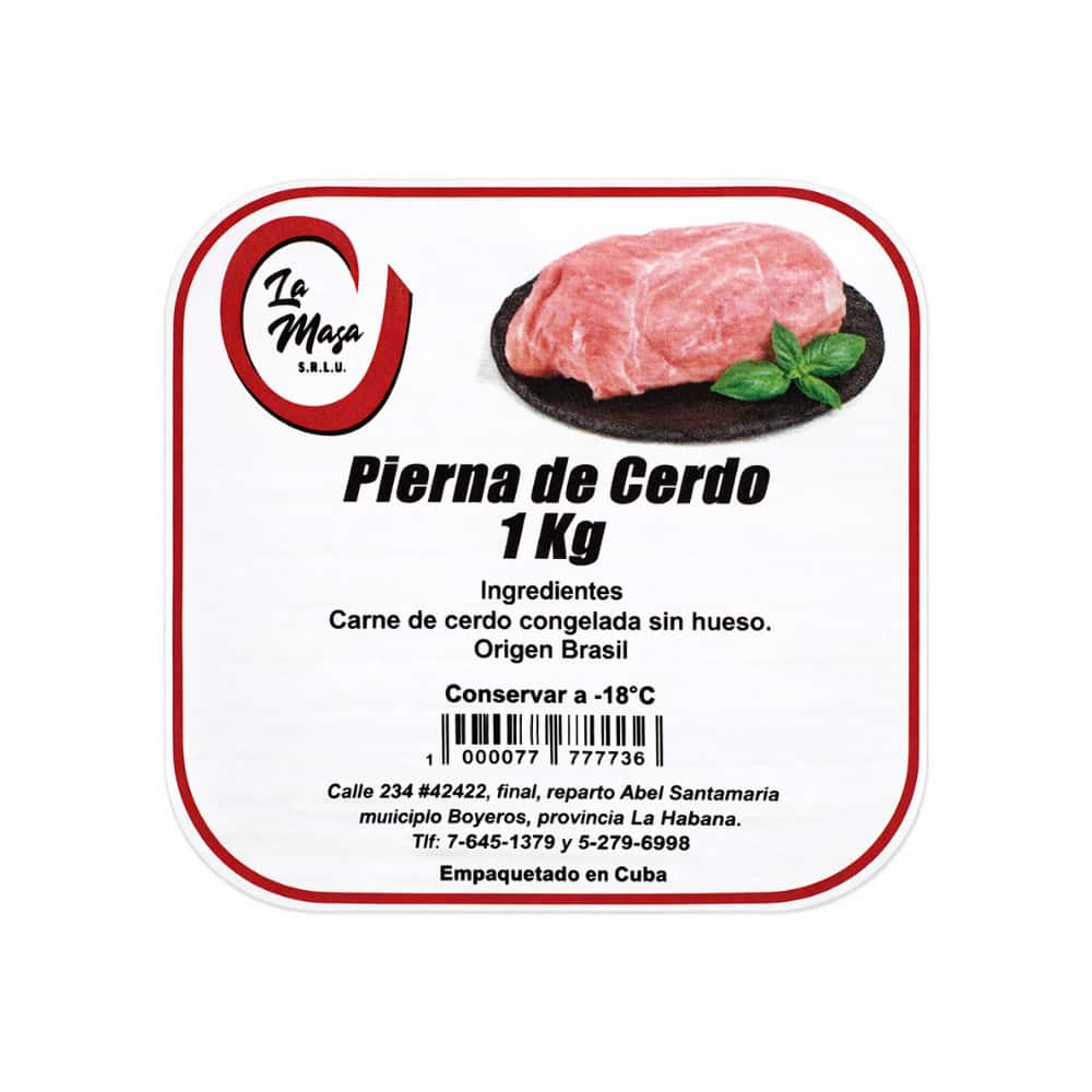 Pierna de cerdo en filetes sin hueso La Masa (1 kg / 2.2 lb) - Miniatura 3