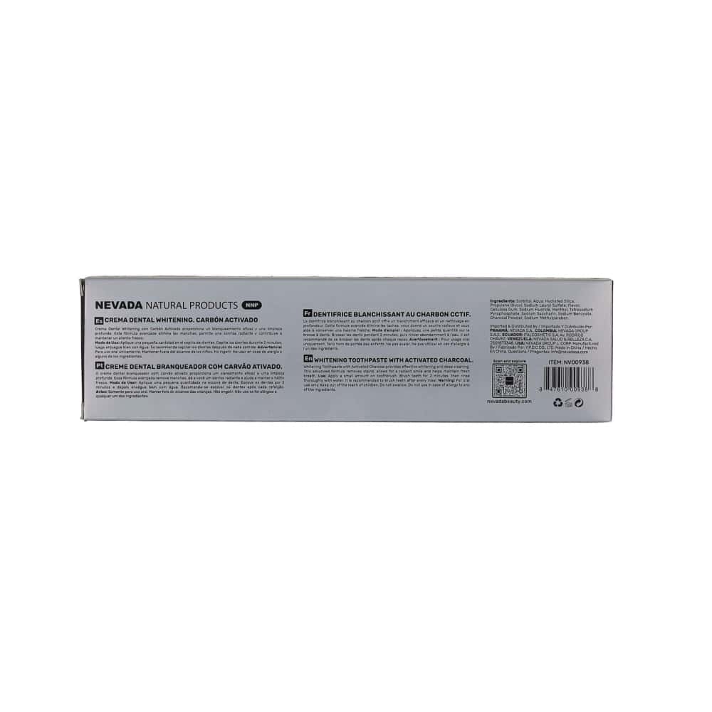 Pasta dental blanqueadora con carbón activado Nevada (100 g / 2.60 oz) - Miniatura 2