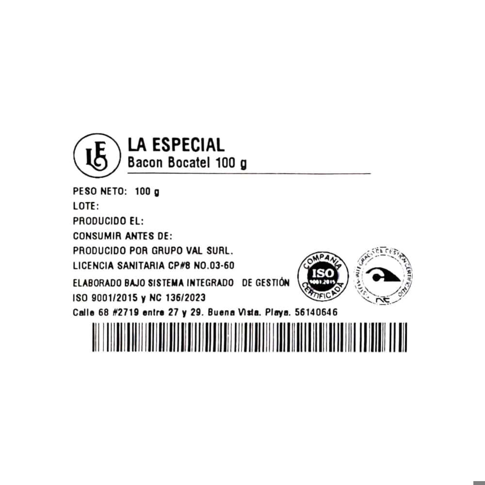 Bacon Bocatel La Especial (100 g / 3.5 oz) - Miniatura 2