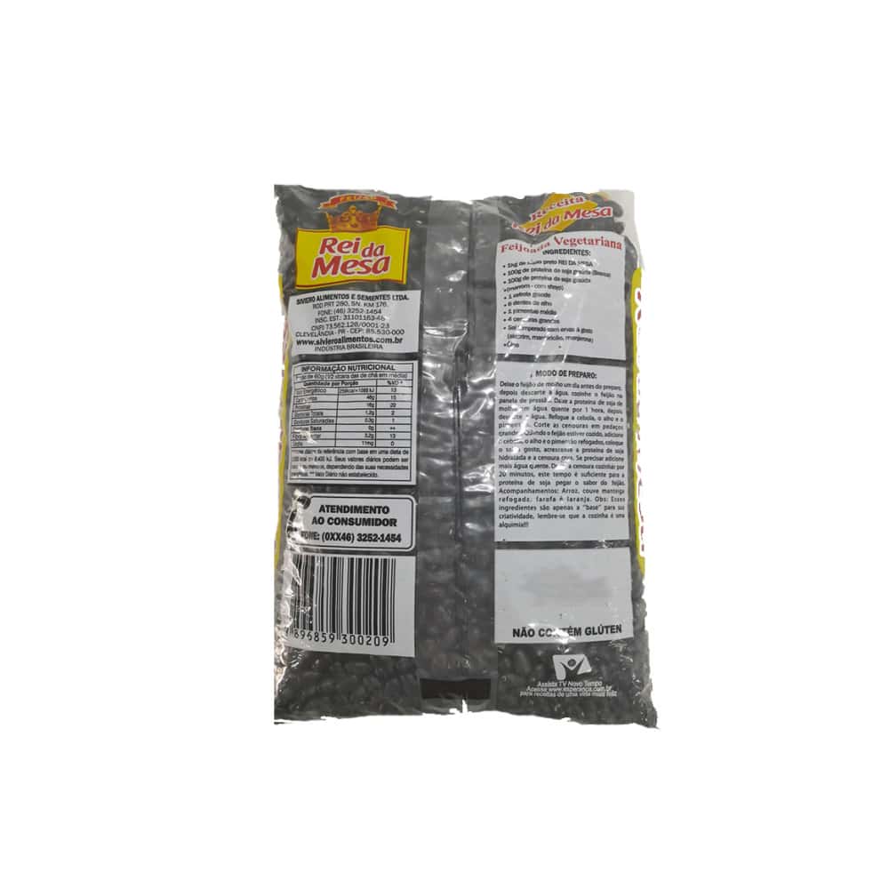 Frijoles negros tipo 1 Rei da Mesa Feijao (1 kg / 2.2 lb) - Miniatura 2
